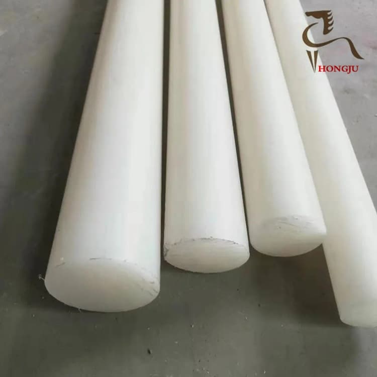 PVDF Rod White Polyvinylidene Fluoride Röchling Steel Teflon Rod Acid and Alkali Resistant PVDF Sheet Manufacturer Processing
