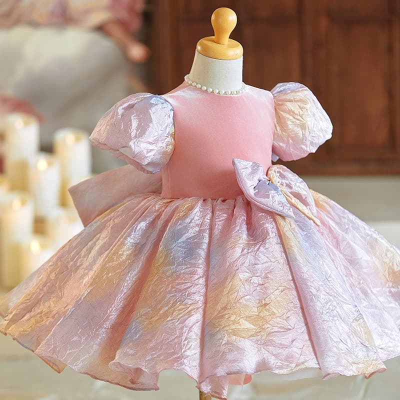 Baby Girl Birthday Dress for 1st Birthday, 100-Day Celebration, Flower Girl Princess Dress, Children's Host Piano Performance Costume