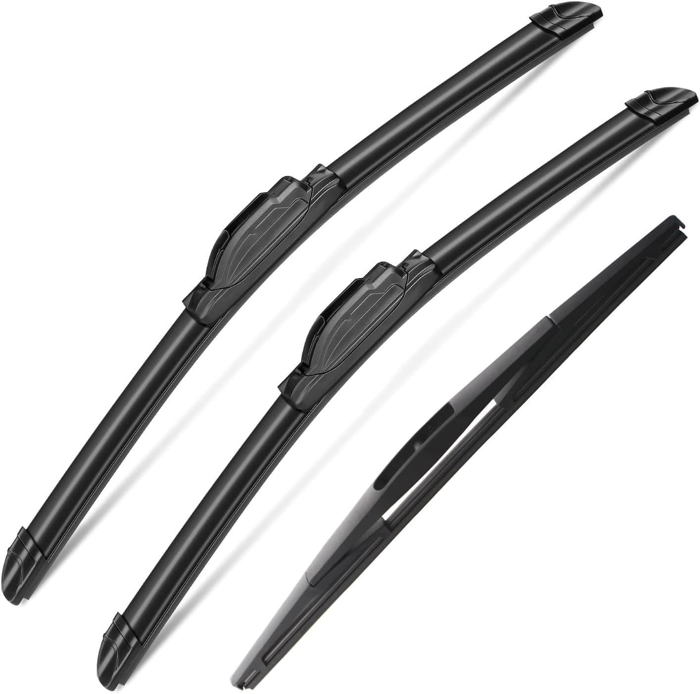 3 Sets of Wipers 24inch + 18inch +12 for Nissan Pathfinder 2005-2015 Nissan Xterra