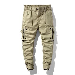 2026 New Plus Size Cargo Pants for Men Multi-Pocket Multi-Color Casual Tapered Leg Pants Army Green Cargo Pants