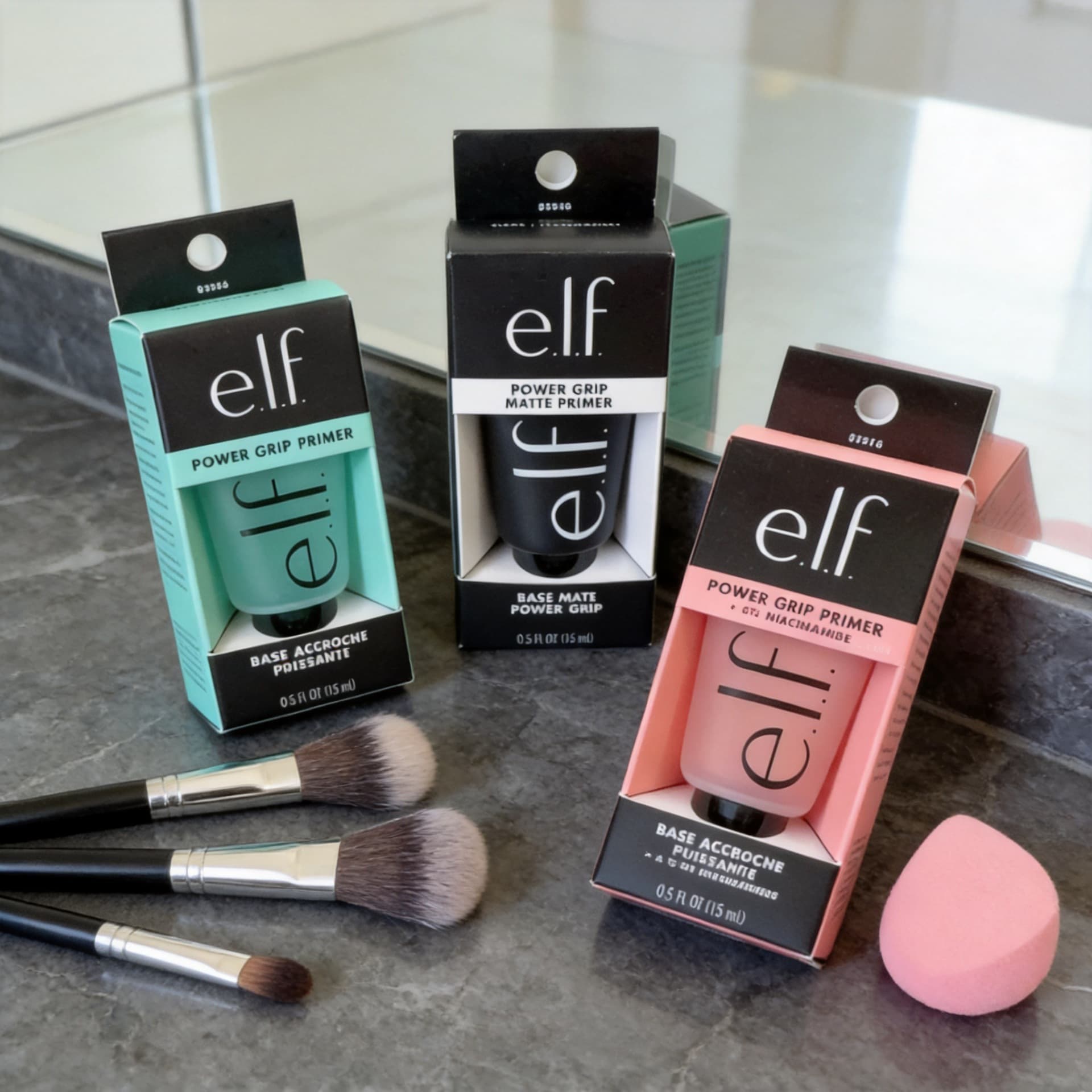 Cross-border elf power grip makeup primer, invisible pores, non-stuck powder gel isolation cream, long-lasting, non-removing makeup
