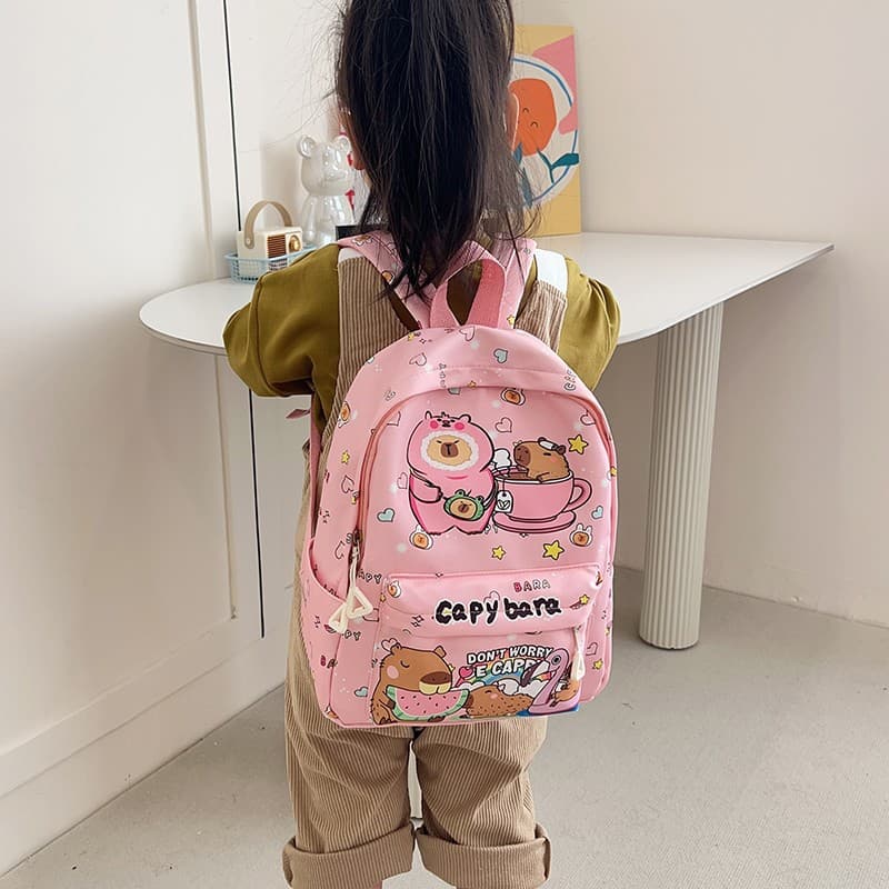 Fashionable Printed Kids Backpack 2026 New Model Large Capacity Cute Snack School Bag for Kindergarten