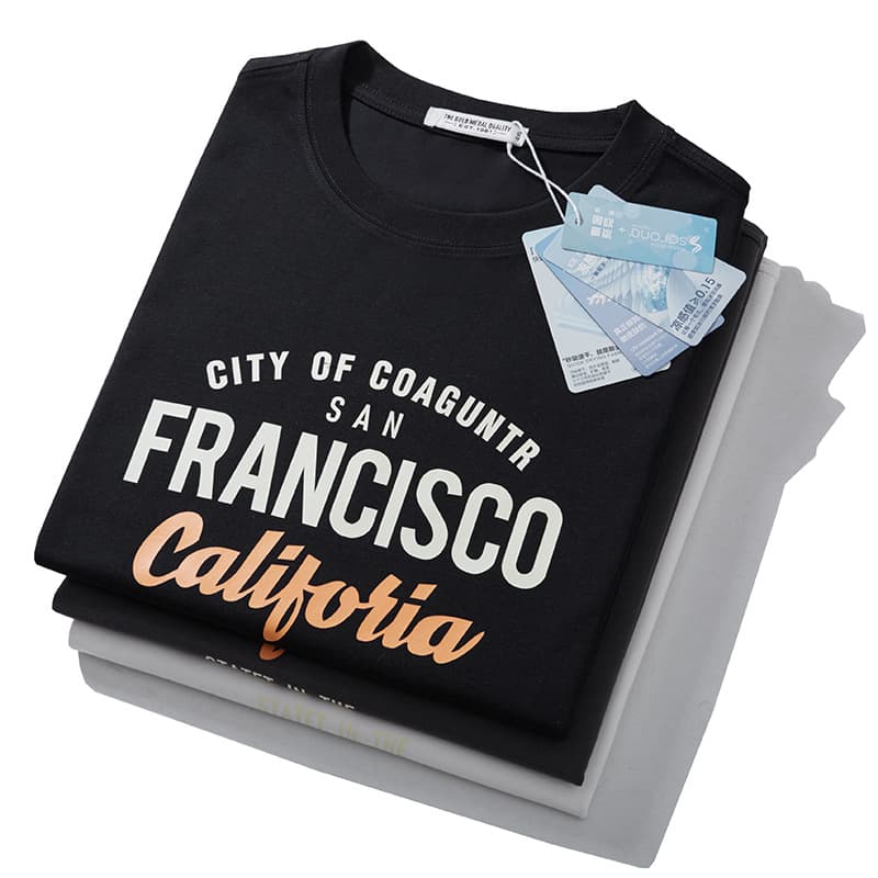 Trendy Oversized Men's Letter Print T-Shirt, Plus Size Summer Casual Top T168502