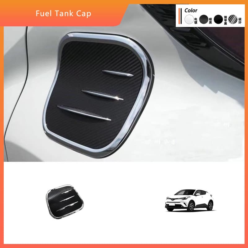 Compatible with 2016-2023 C-HR Fuel Tank Cap, Japanese Version Carbon Fiber Fuel Tank Cap, Scratch and Impact Resistant for CHR