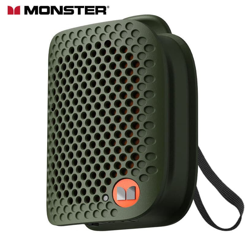 MONSTER Cross-Border Hot-Selling Monster Mini Bluetooth Speaker, Heavy Bass, Portable, Waterproof, Wireless Bluetooth Speaker
