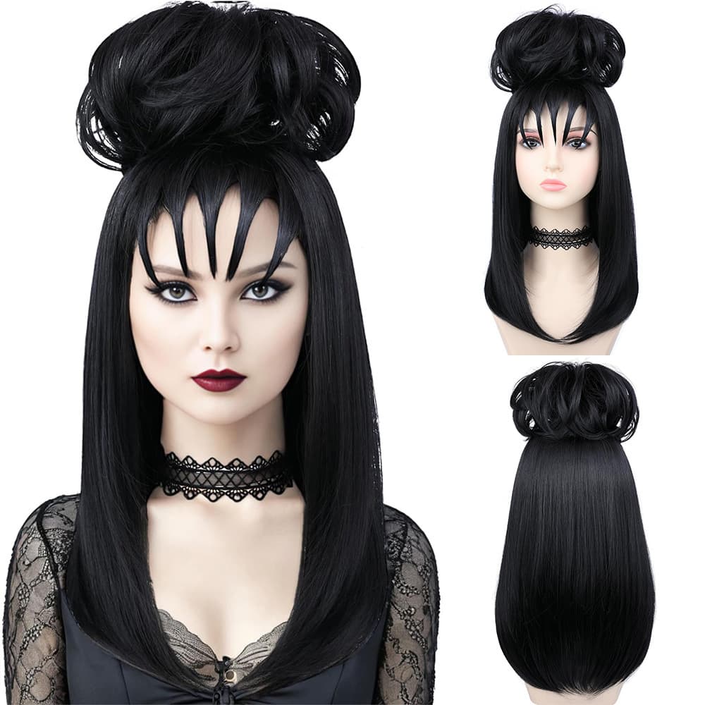 Halloween Wig Beetlejuice Lydia Deetz Wig Cos Wig Factory Wholesale