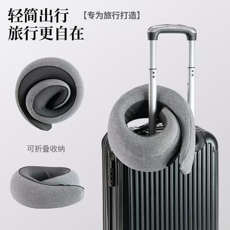 Cross-border memory foam u-shaped pillow neck pillow pillow core portable storage u-shaped neck pillow suitcase travel