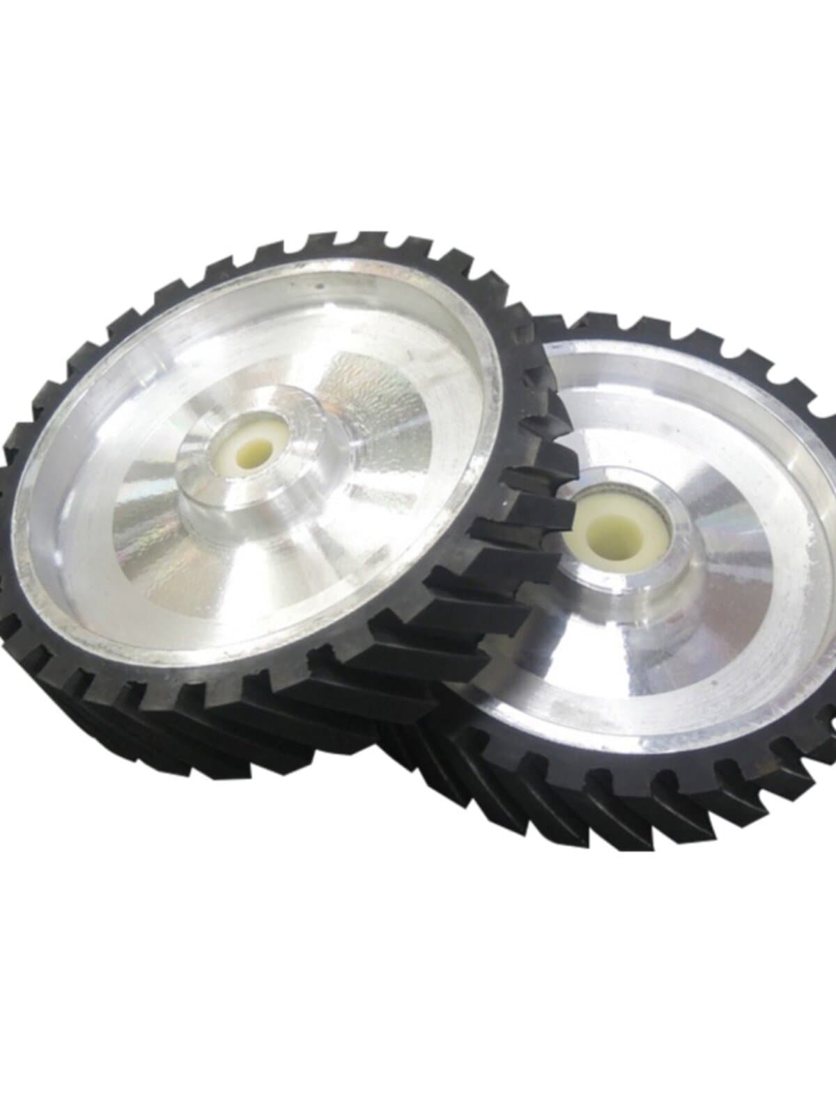 Belt machine polishing wheel aluminum core rubber wheel sanding belt set wheel polishing machine driving wheel rubber wheel non-standard rubber wheel