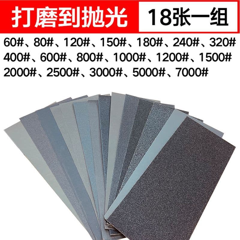 Ultra-fine sandpaper, water sandpaper, ultra-fine jade, jadeite, antique wax, bodhi polishing, woodworking polishing, metal walls.
