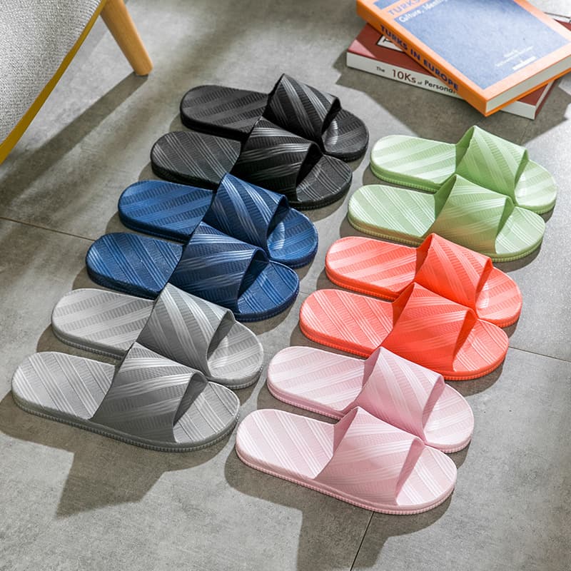 Wholesale Summer Thick Bottom Bathroom Silent Non-Slip Plastic Sandals for Men and Women Hotel Use