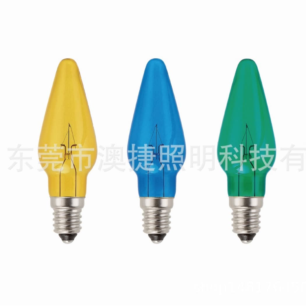 Factory direct customizable EP10 four-color 14V large pointed bulb