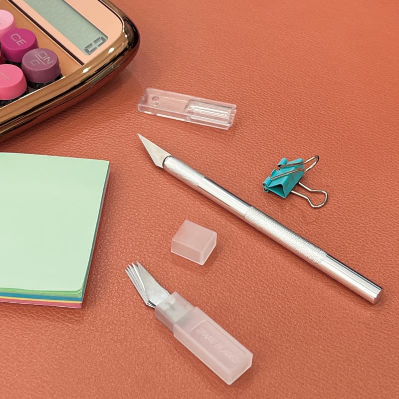 Aluminum alloy engraving knife, metal DIY carving knife set, journal cutter, paper cutter, screen protector, craft knife, model hook.