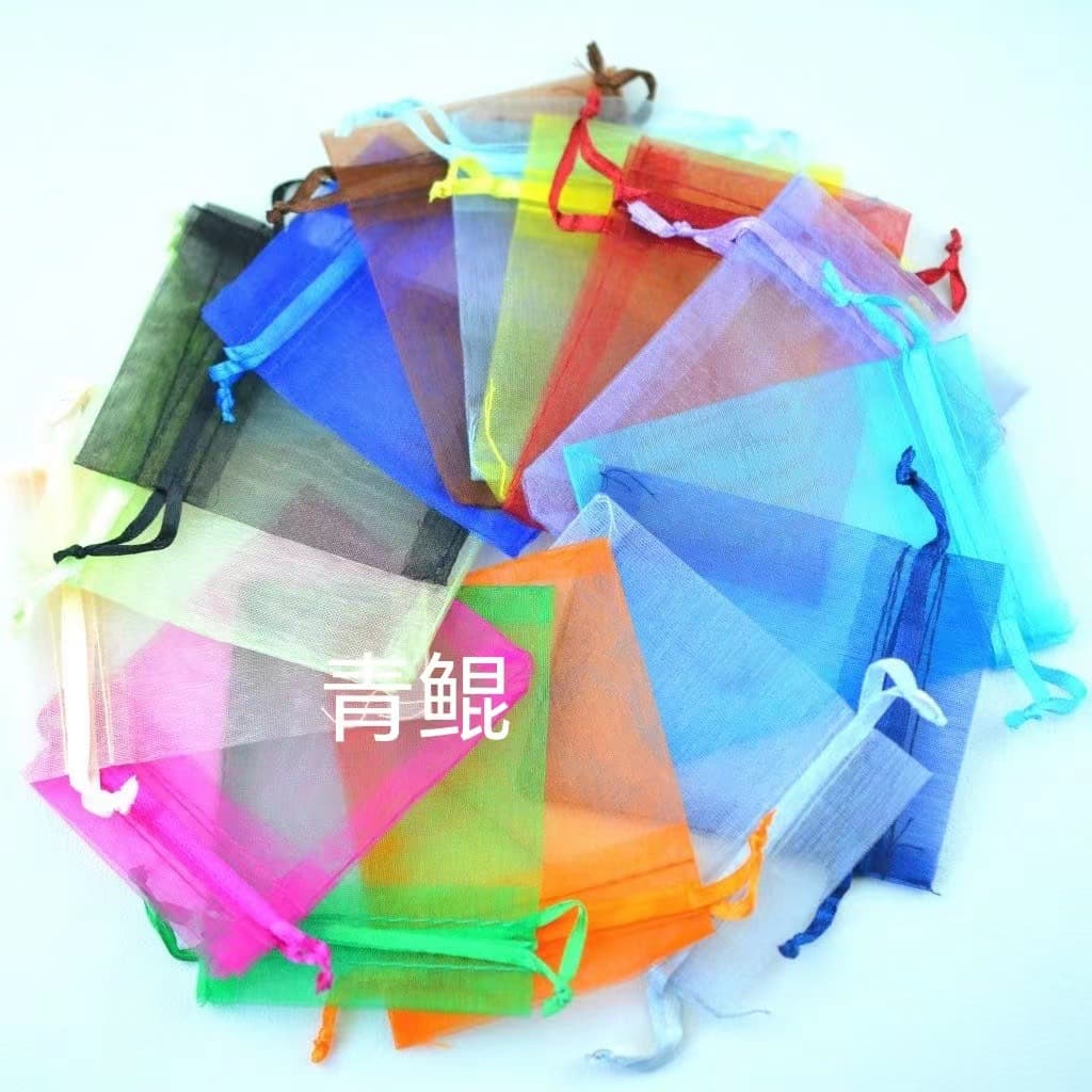 In Stock Mesh Bag, Solid Color Mesh Bag, Transparent Bag, Pearl Gauze, Snow Gauze, Organza Bag, Gift Packaging Bag, Jewelry Bag