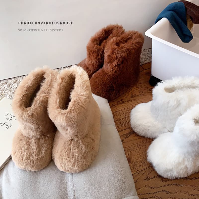Korean style children's shoes, children's boots, girls' snow boots, baby boots, girls' winter cotton shoes, fur boots for girls