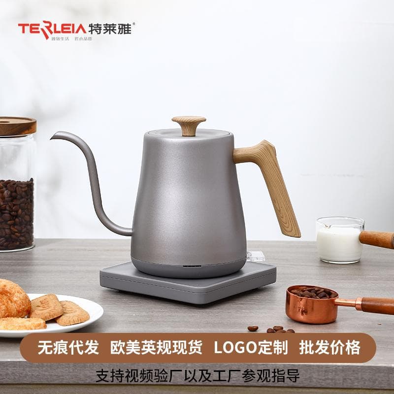 Pour-Over Coffee Kettle Electric Hot Water Kettle for Home, Temperature Control Pour-Over Kettle for Office Tea Making Gift Set