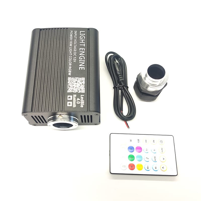 Fiber optic starry sky light APP car starry sky roof modification 16w flashing light source machine with turntable roof ceiling light