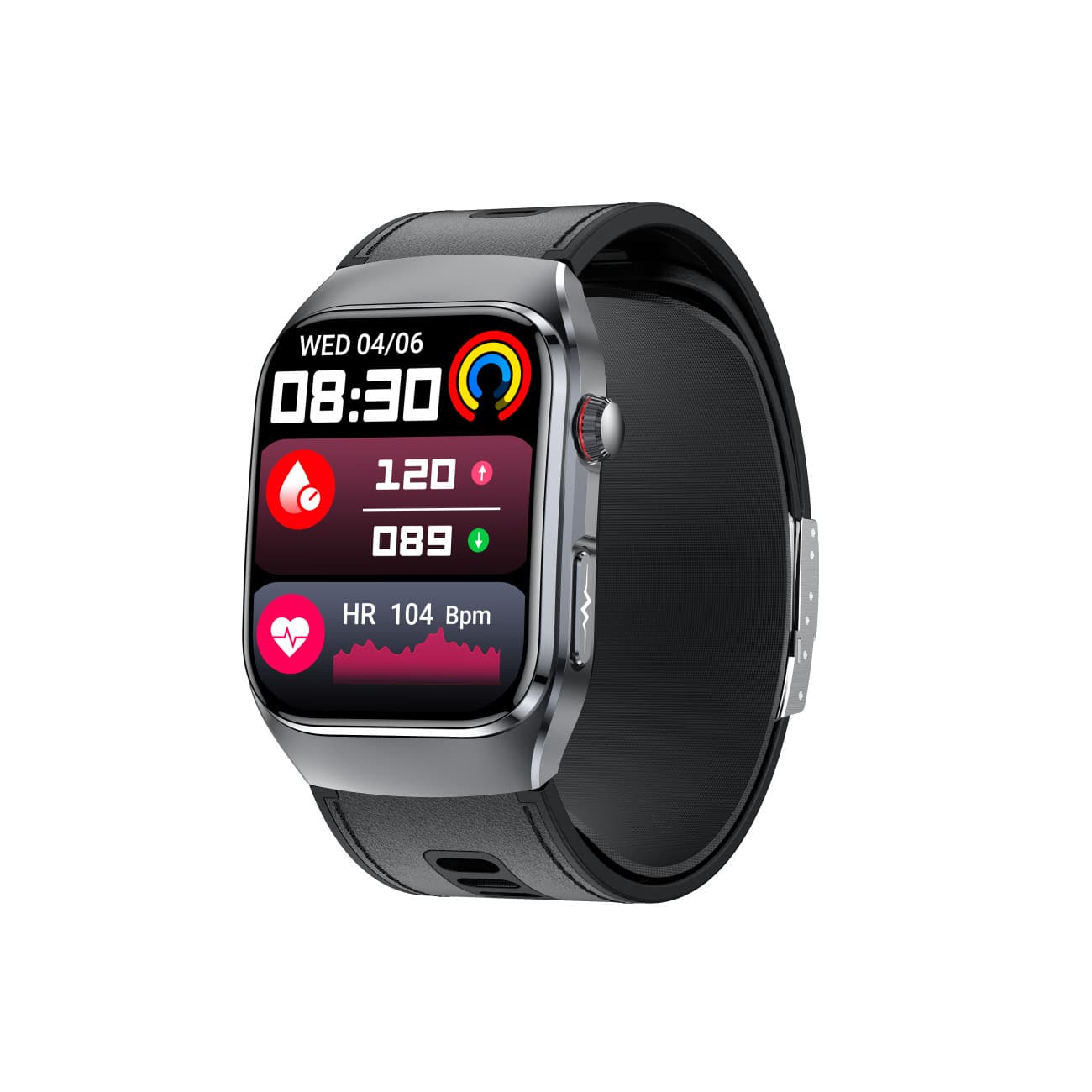 2026 New S100 Smart Watch Air Pump Blood Pressure Heart Rate Blood Oxygen Blood Glucose Uric Acid Body Fat Bluetooth Calling