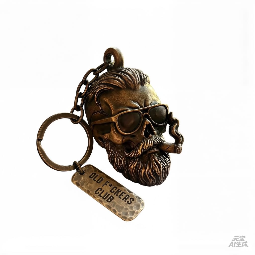 Cross-border New Product Old F*ckers Club Lifetime Member Keychain Father's Day