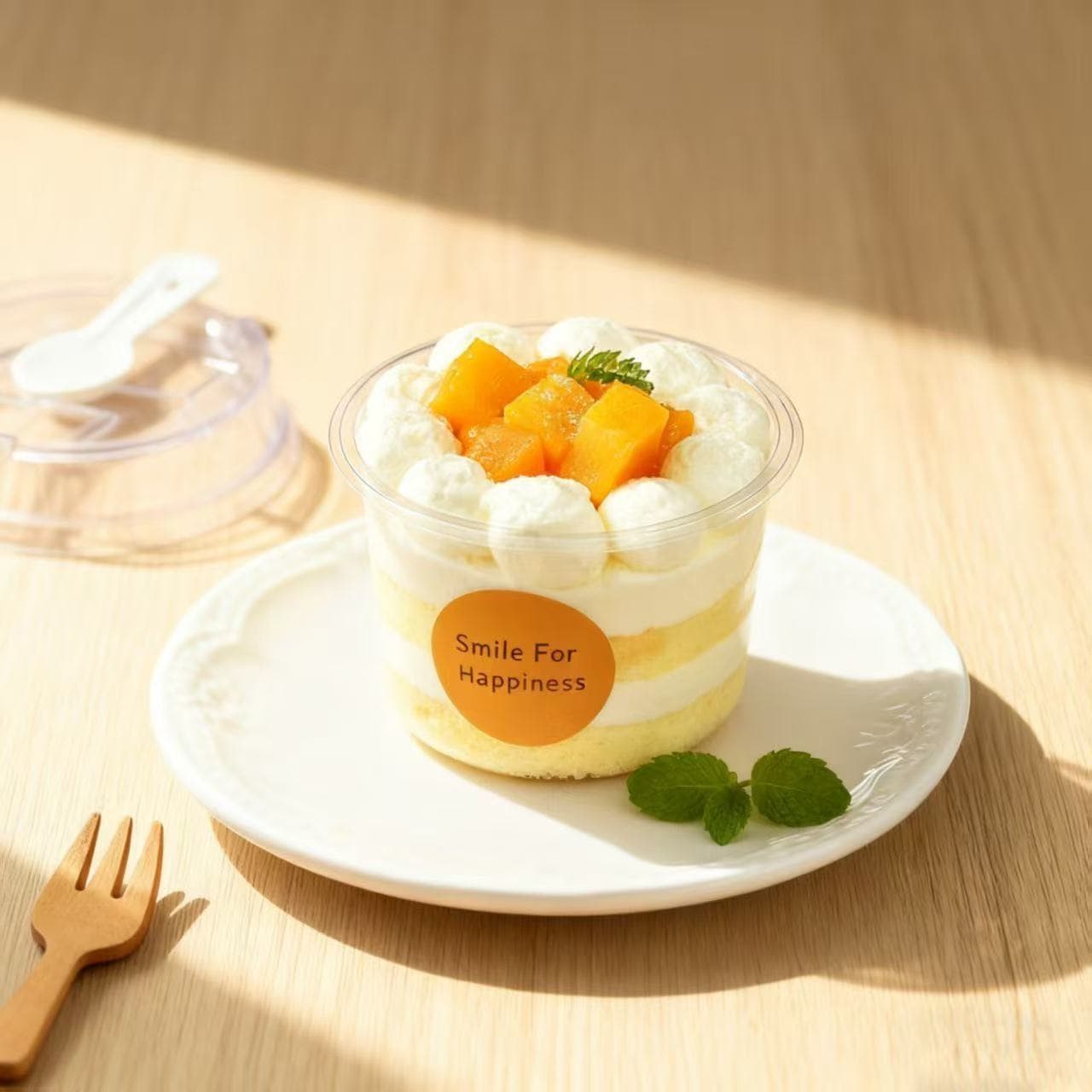 Round Mousse Cake Cup Disposable Tiramisu Box Double Skin Milk Wood Shaving Pudding Yogurt Baking Packaging Box