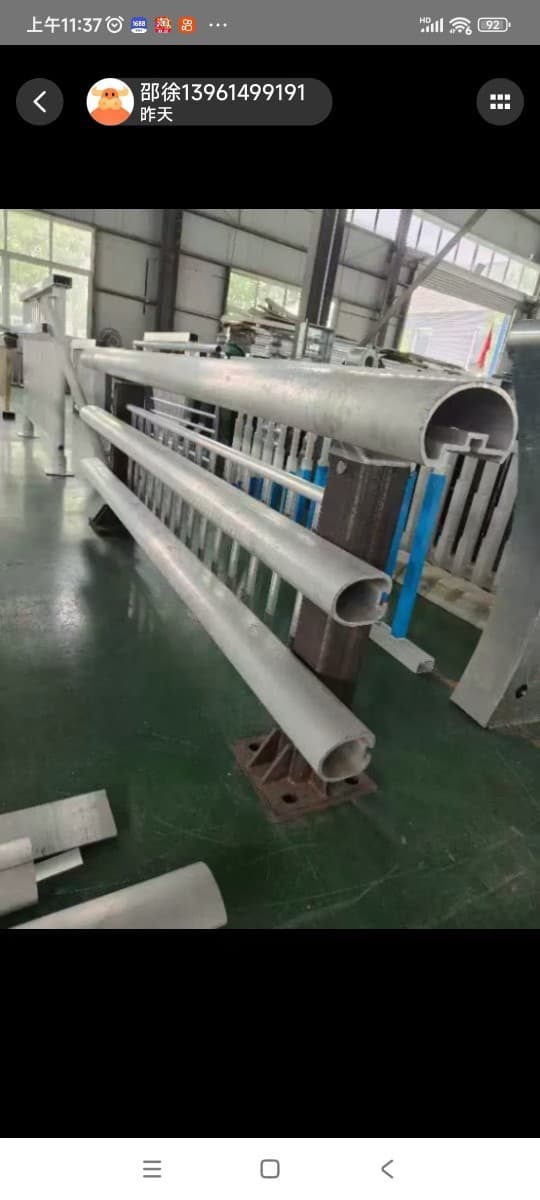 Bridge railing manufacturers, park and scenic area road, river embankment bridge protection railings, aluminum alloy bridge crash barriers