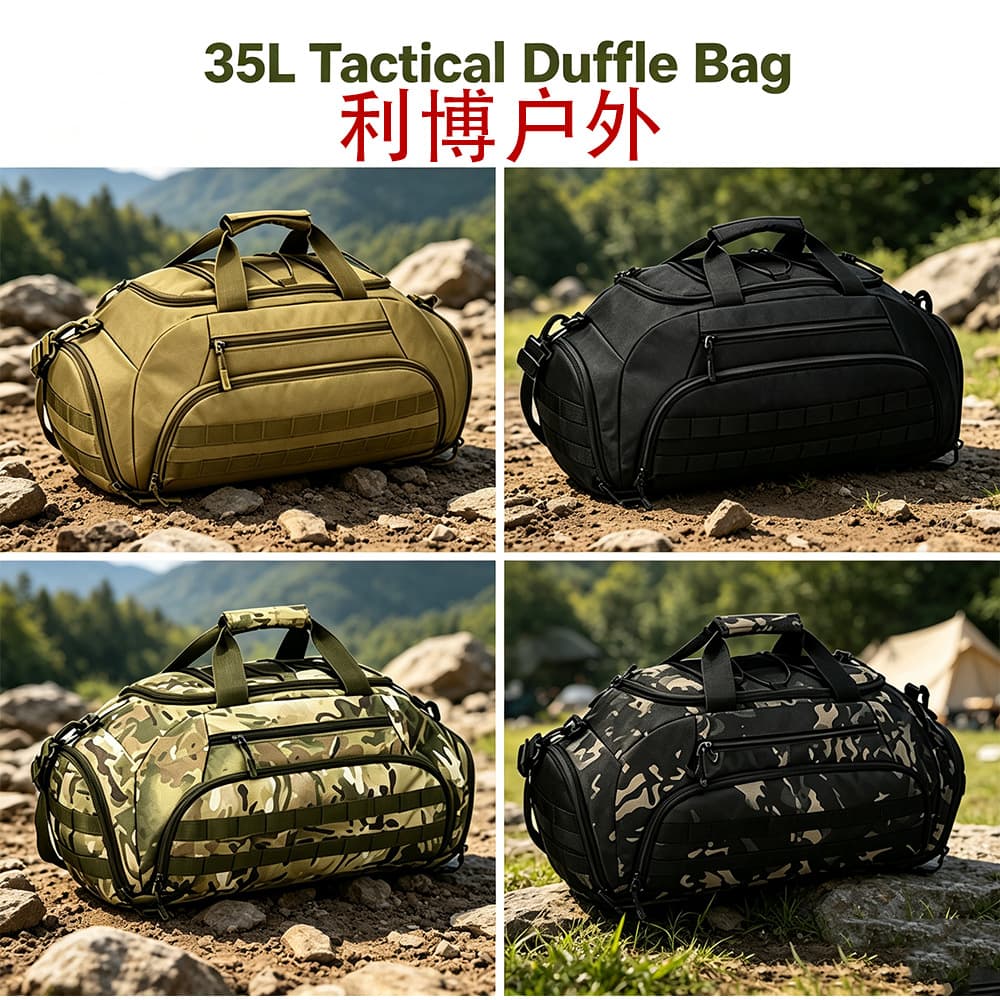 Factory Stock Large Capacity Waterproof Oxford Fabric Travel Bag Single/Double Shoulder Military Outdoor Luggage Bag with MOLLE System