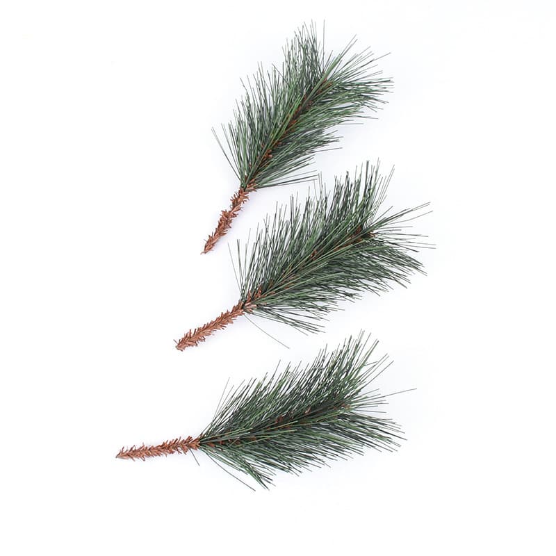 Cross-border artificial pine needle Christmas indoor decoration background wall hanging pine tree green plant simulation handmade