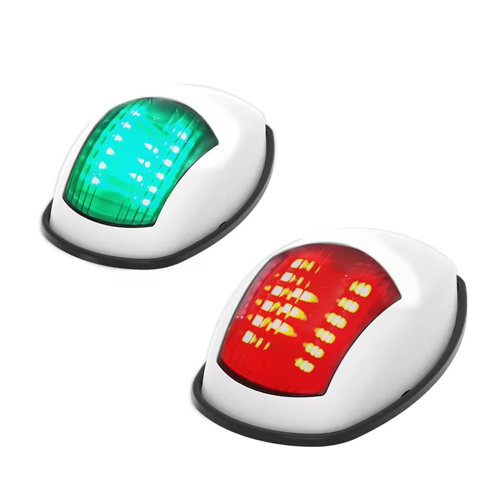 Cross-border e-commerce hot-selling yacht PA shell side signal light left red right green sailing signal LED light for ship
