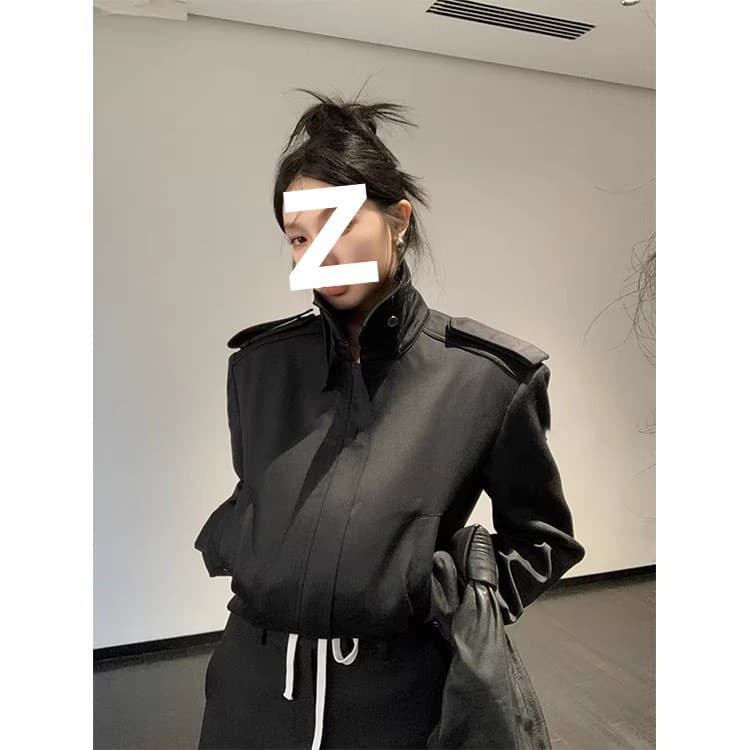 American retro trendy short jacket for women spring and winter 2026 new small casual fashion slim jacket top