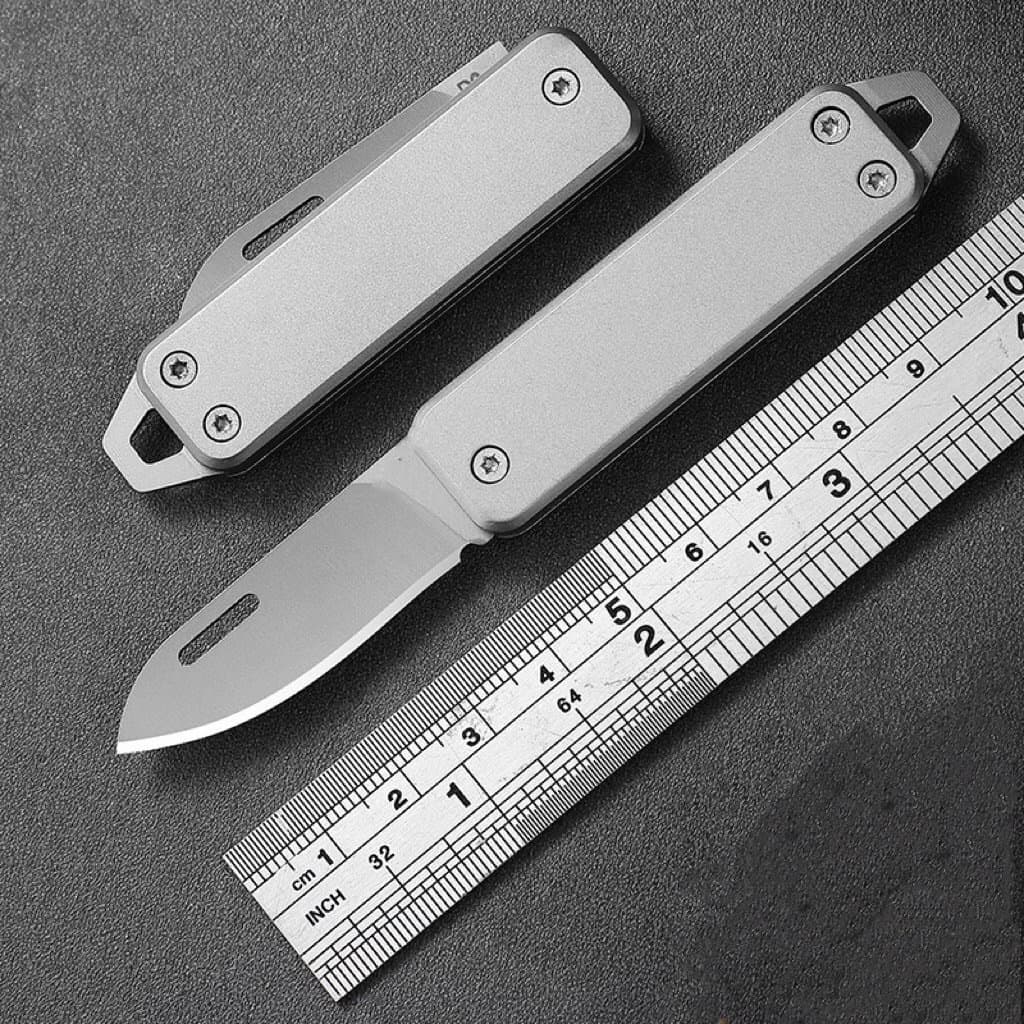 Stainless Steel Household Fruit Knife Multifunctional Folding Knife Alloy Key Knife Fruit Knife Unboxing Folding Knife Portable