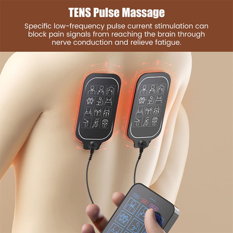 Acupuncture electrotherapy instrument home physiotherapy pulse massager applied to cervical spine, waist and back multi-functional electrotherapy meridian body