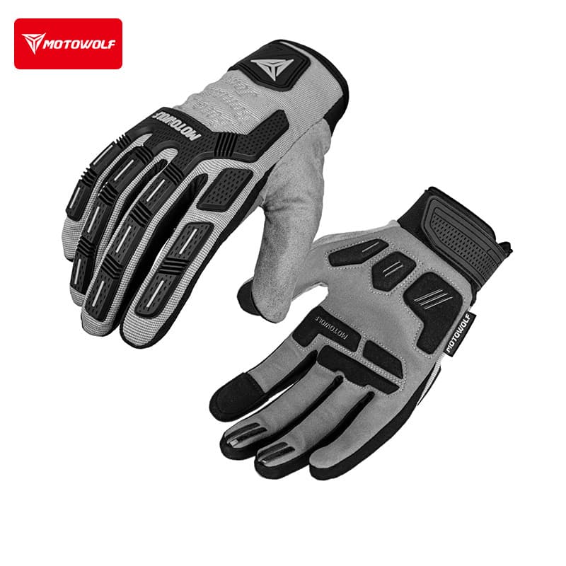 Motorcycle protective gloves summer breathable shock-absorbing non-slip gloves outdoor off-road riding protective tactical gloves for men