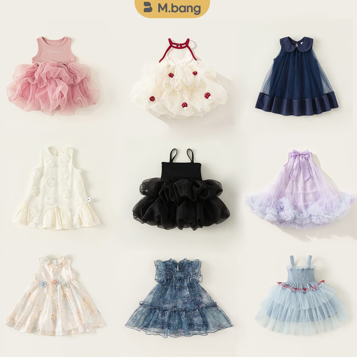 [Premium Princess Birthday Dress Collection] Summer Tutu Dress for Baby Girls, Children's Toddler Party Gown