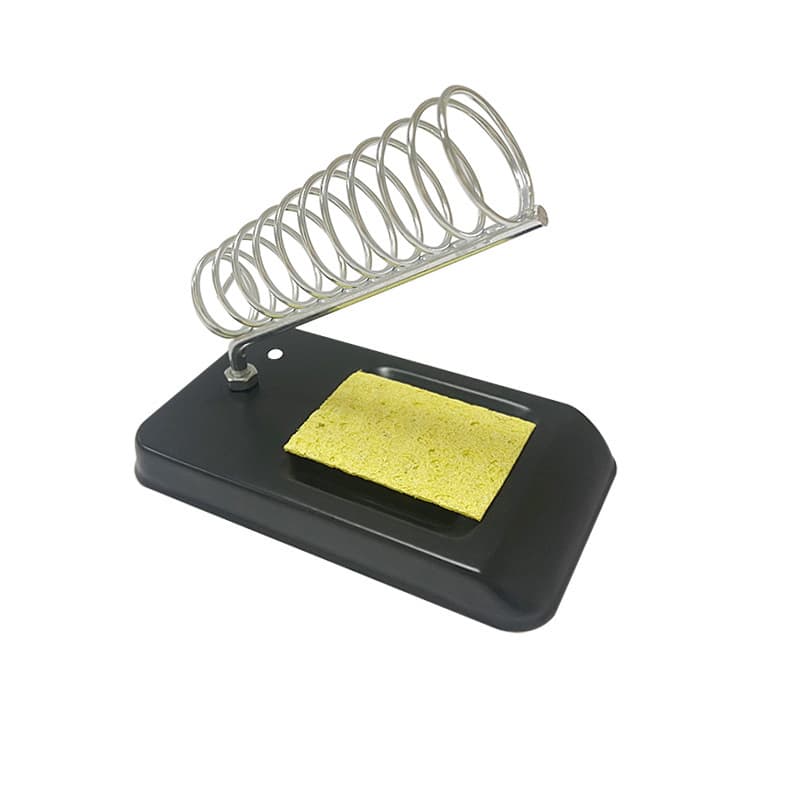 All-Metal Soldering Iron Stand Square Soldering Iron Holder Multi-Function Solder Wire Stand Simple Electric Soldering Iron Stand