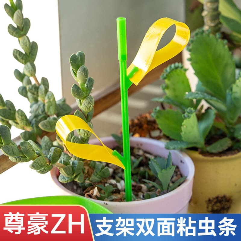 New Stock Export Custom Shaped Sticky Bug Trap Strips Sheets Ground Insert Yellow Stickers Pest Insect Trap