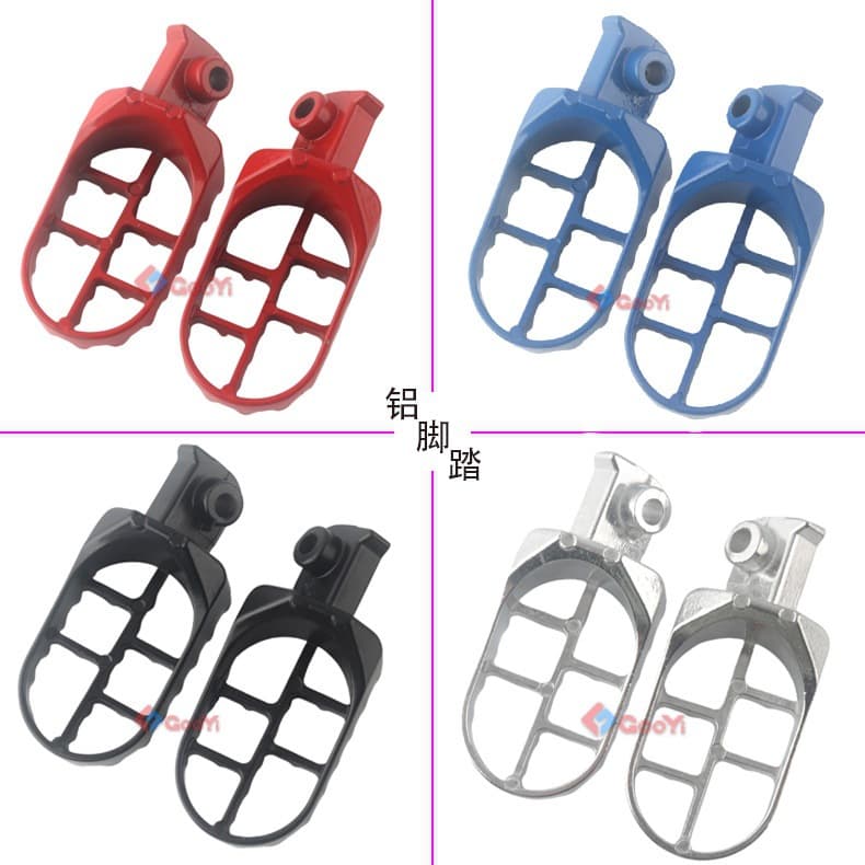 Kids Dirt Bike Parts Compatible with Yamaha PW50 PW80 TW200 Foot Pegs Pedals Front Footrests Black