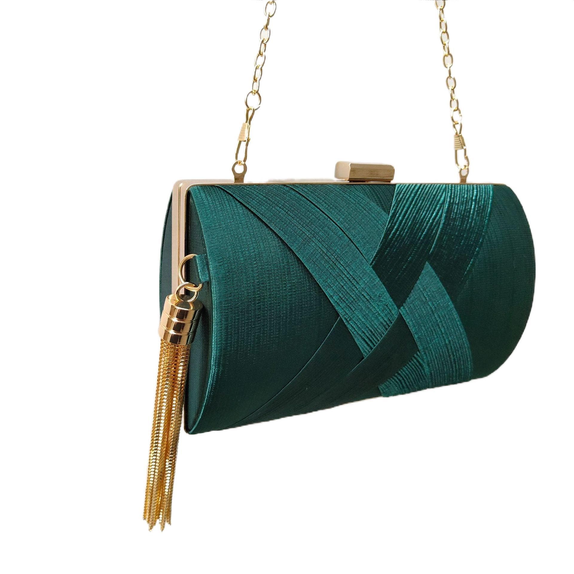 Women's Export Evening Dress Bag Tassel Ladies Handbag Formal Occasion Clutch Bag Cross-border Elegant Evening Handbag