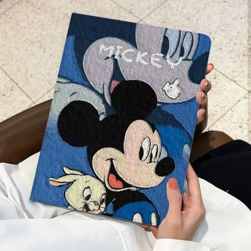 Mickey Mouse House Compatible iPad Case 10th Generation Book-Style iPad 10 Anti-Drop New Tablet Cover