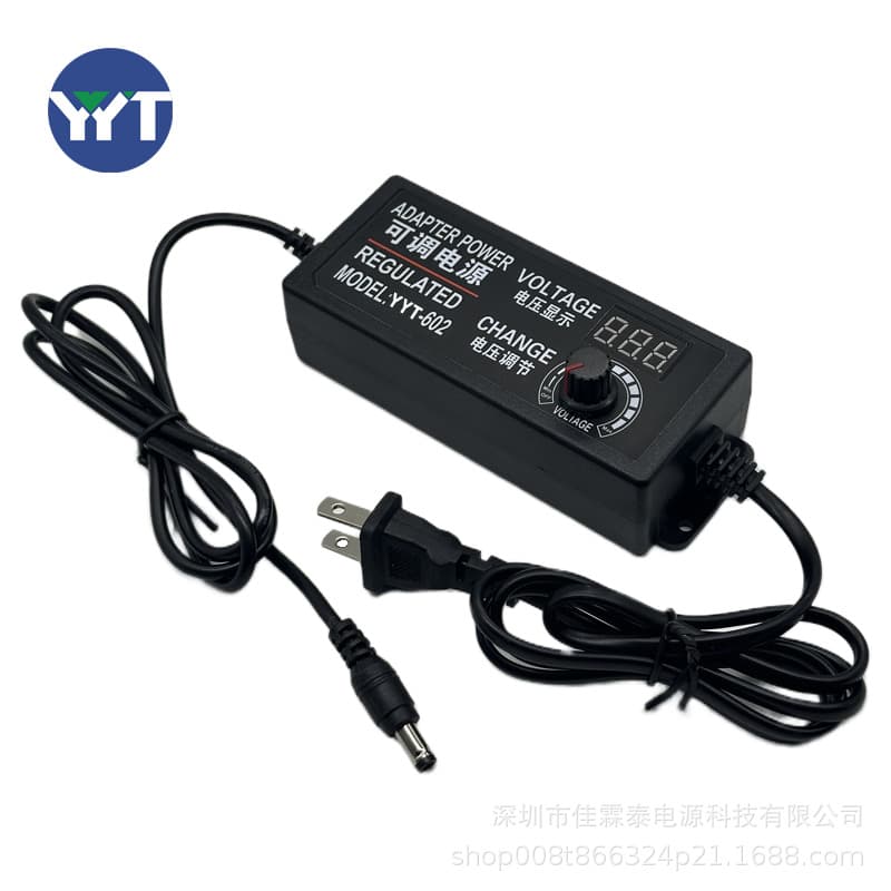 3-12V 2A Adjustable Power Adapter 3-12V 5A Dimming Temperature Control Blower Fan LED Strip Adjustable Voltage