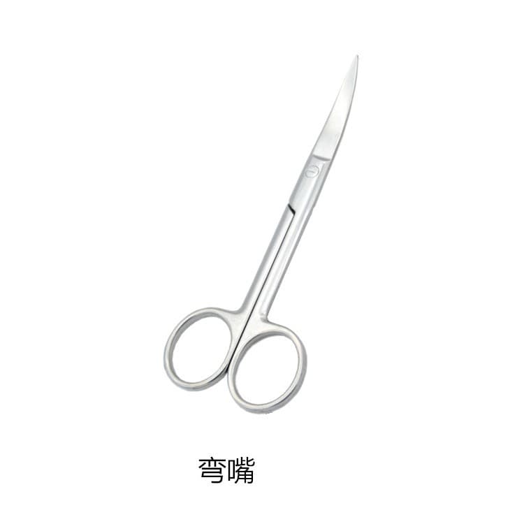 Stainless steel curved scissors, small surgical scissors, gauze scissors, beauty piercing and piercing jewelry tools, matching scissors