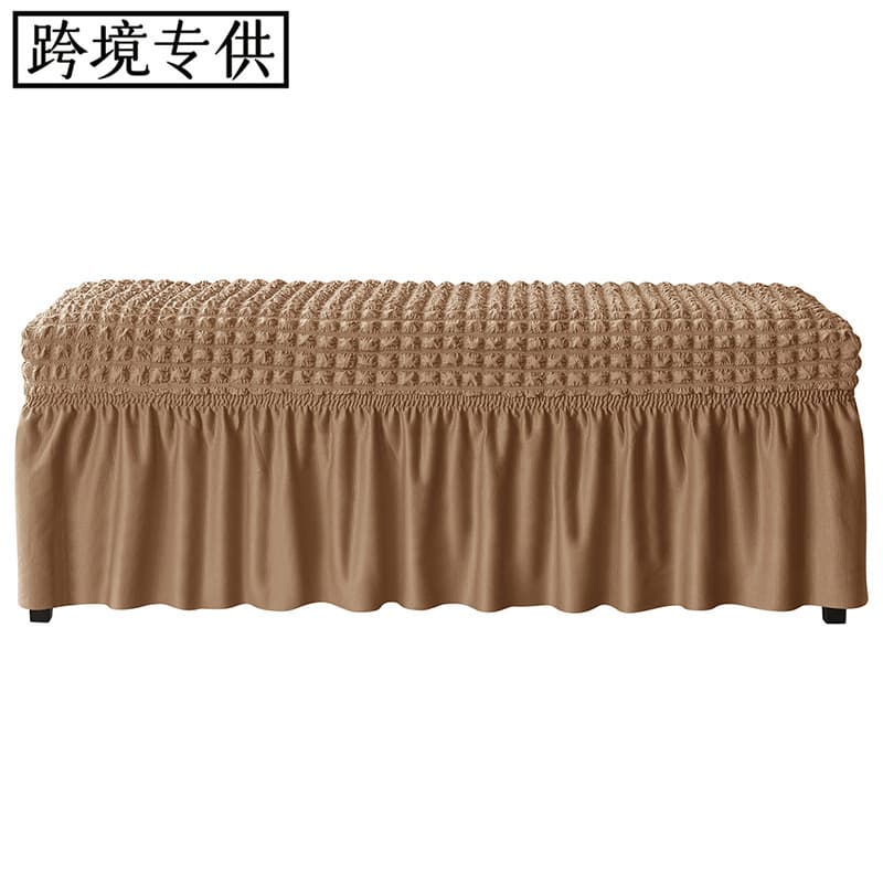 Cross-Border Amazon Ebay Seersucker Full Cover Skirted Elastic Bench Covers Dust Covers Bench Cover