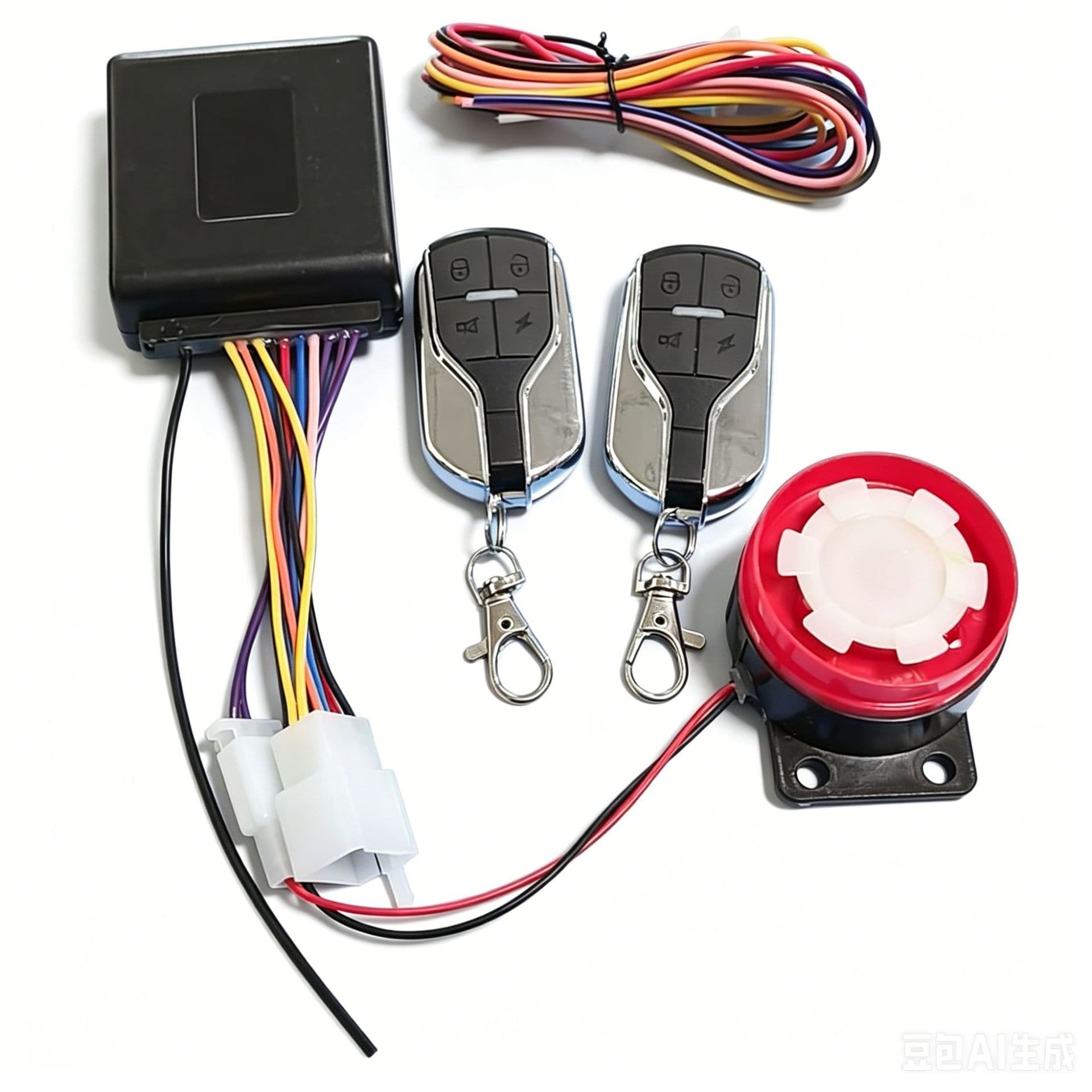12V car keyless one-way two-way motorcycle anti-theft alarm anti-theft device alarm anti-theft device