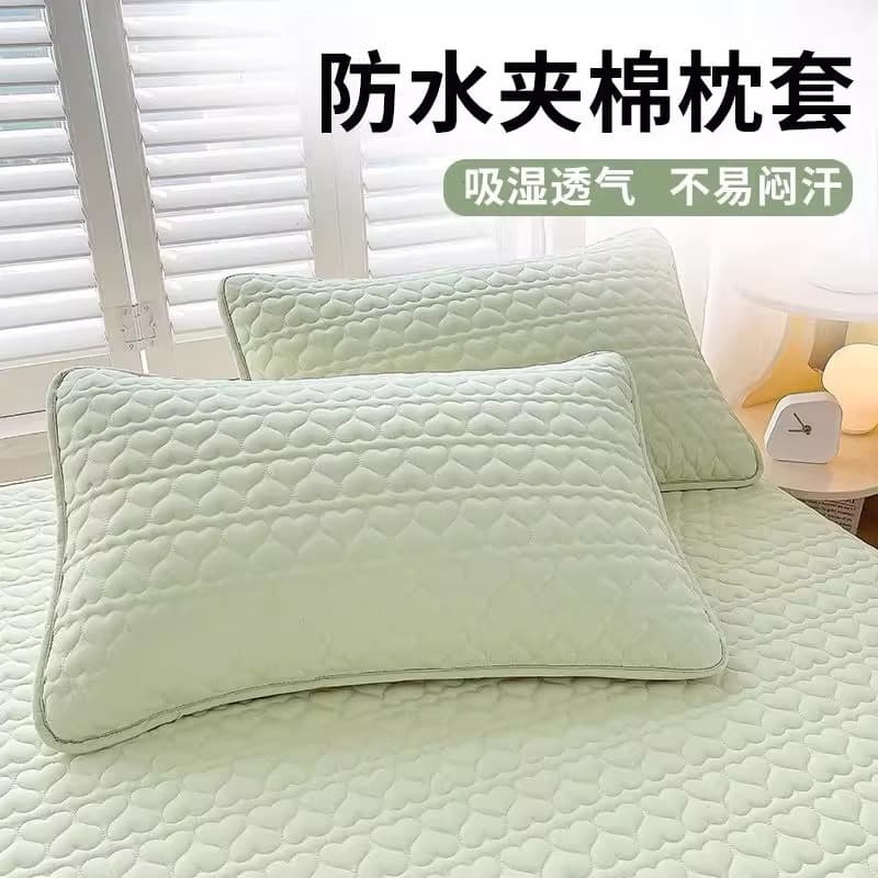 Home pillowcase protector, pure cotton thickened pillowcase, full coverage, stain and sweat resistant.
