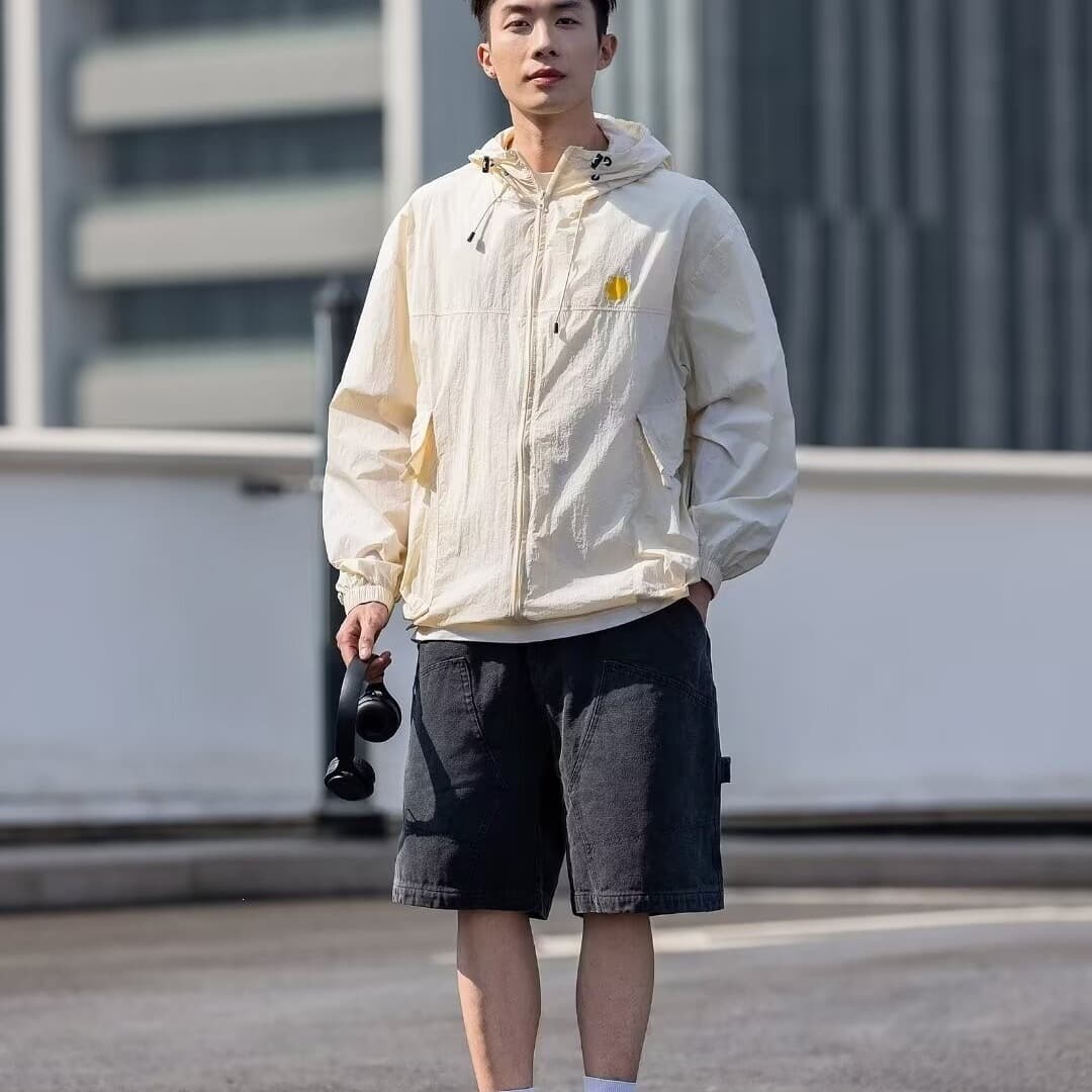 Cross-Border Outdoor Sun Protection Jacket Men's Coat Skin Clothing UV Protection Couple Style Plus Size Lightweight Hooded Top Men