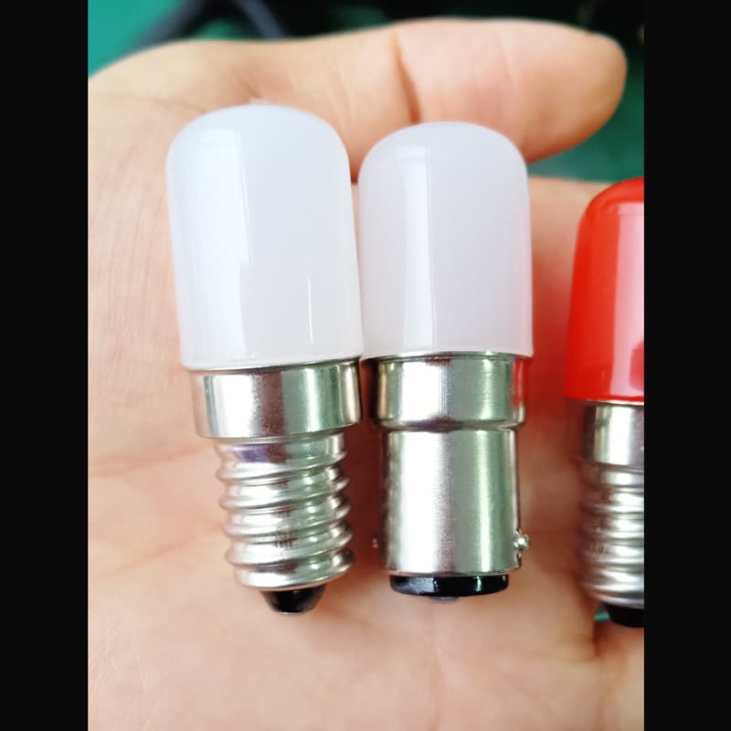 T18 Bulb Refrigerator Light Pc Cover E12b15 Voltage 110v220v Freezer Light 2w Globe Bulb E14 Led Candle