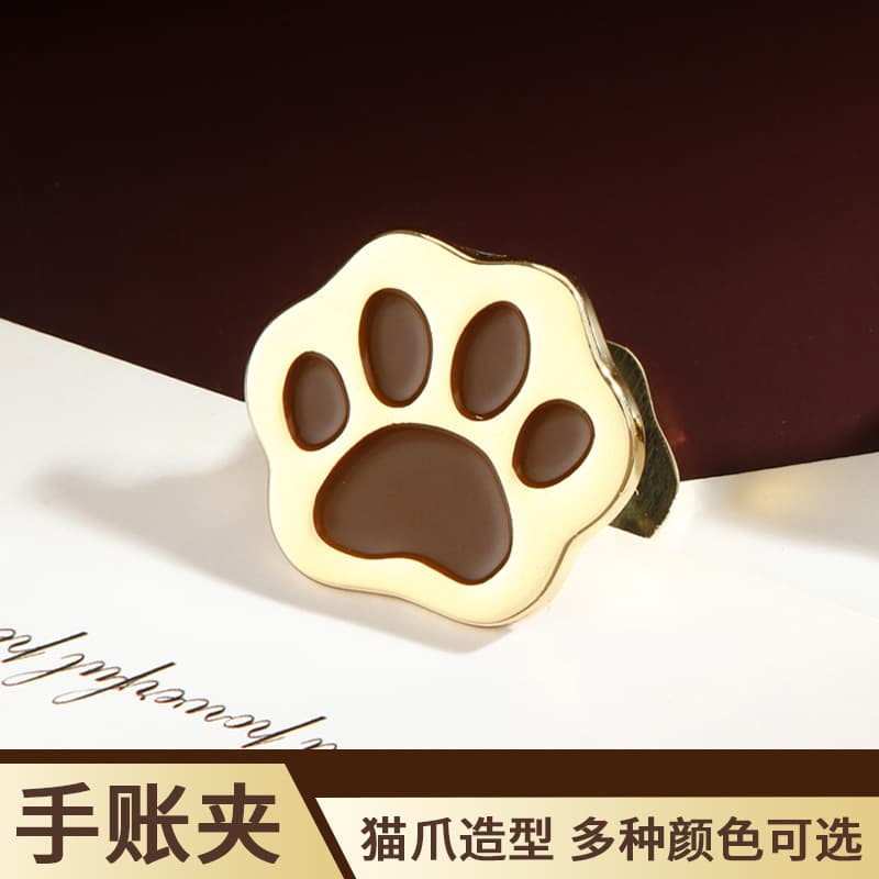Cat Paw Planner Clip - Student Test Paper Sorter, Cute Metal Mini Clips, Memo Clip, Office Storage Bill Holder