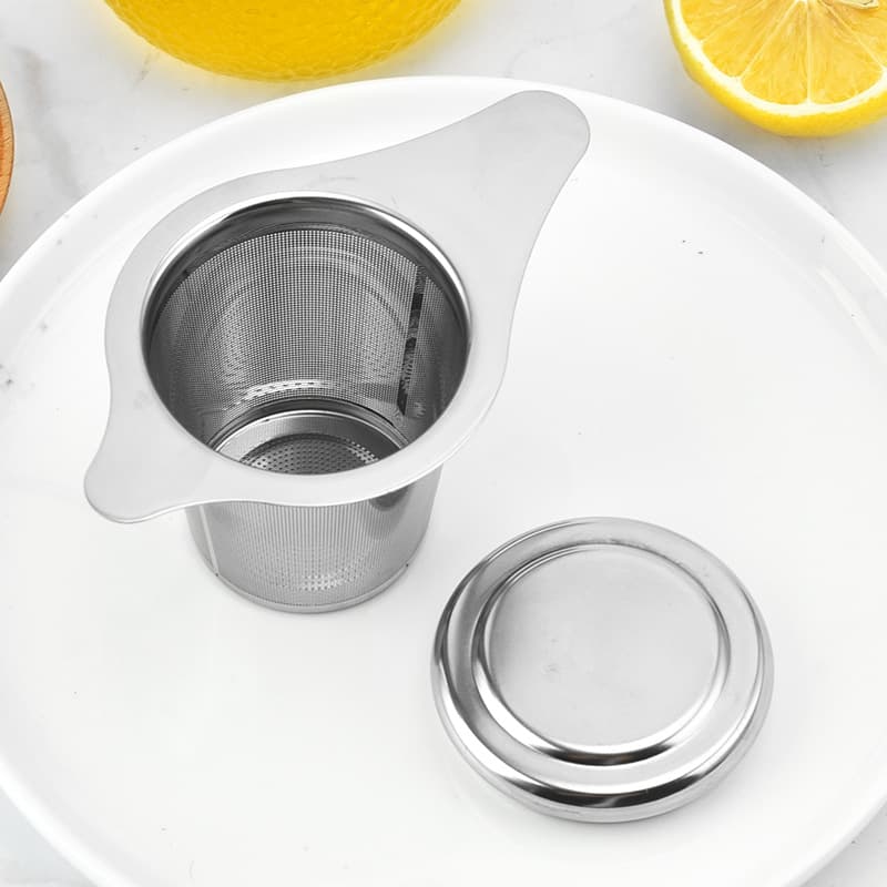 304 stainless steel tea strainer with handle, tea separator, tea filter, tea residue separator tool, tea set accessories