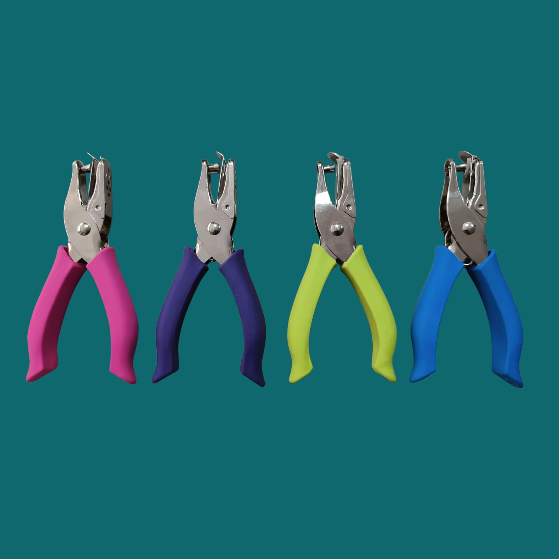 Factory Direct Single-Hole Punch Pliers, 6mm/3mm/1.5mm Hole Punch, Metal One-Hand Handheld Punch