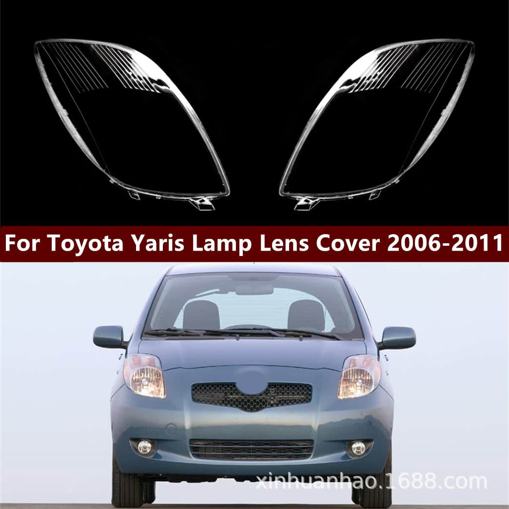 Headlight Lens Cover for Toyota Yaris 2008-2011, PC Face Shield Modification