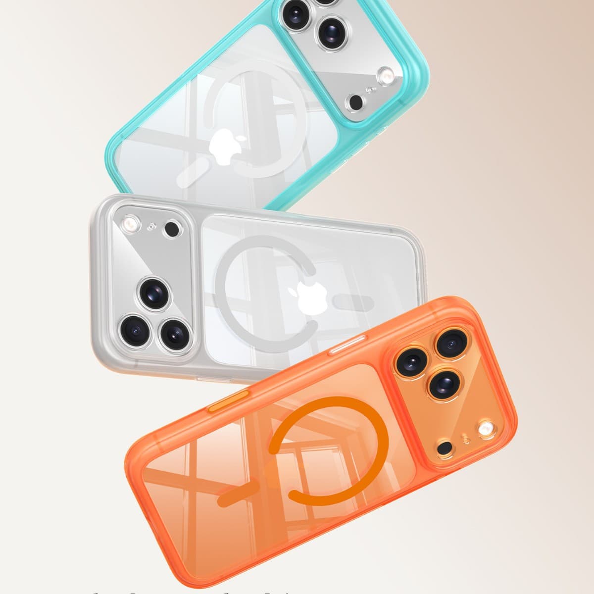 Suitable for iPhone17promax mobile phone case Apple 16 candy acrylic transparent magnetic 15PRO protective cover