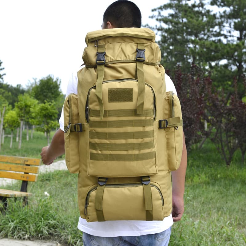 Outdoor camouflage tactical bag backpack large capacity hiking travel mountaineering bag men's camping travel bag outdoor